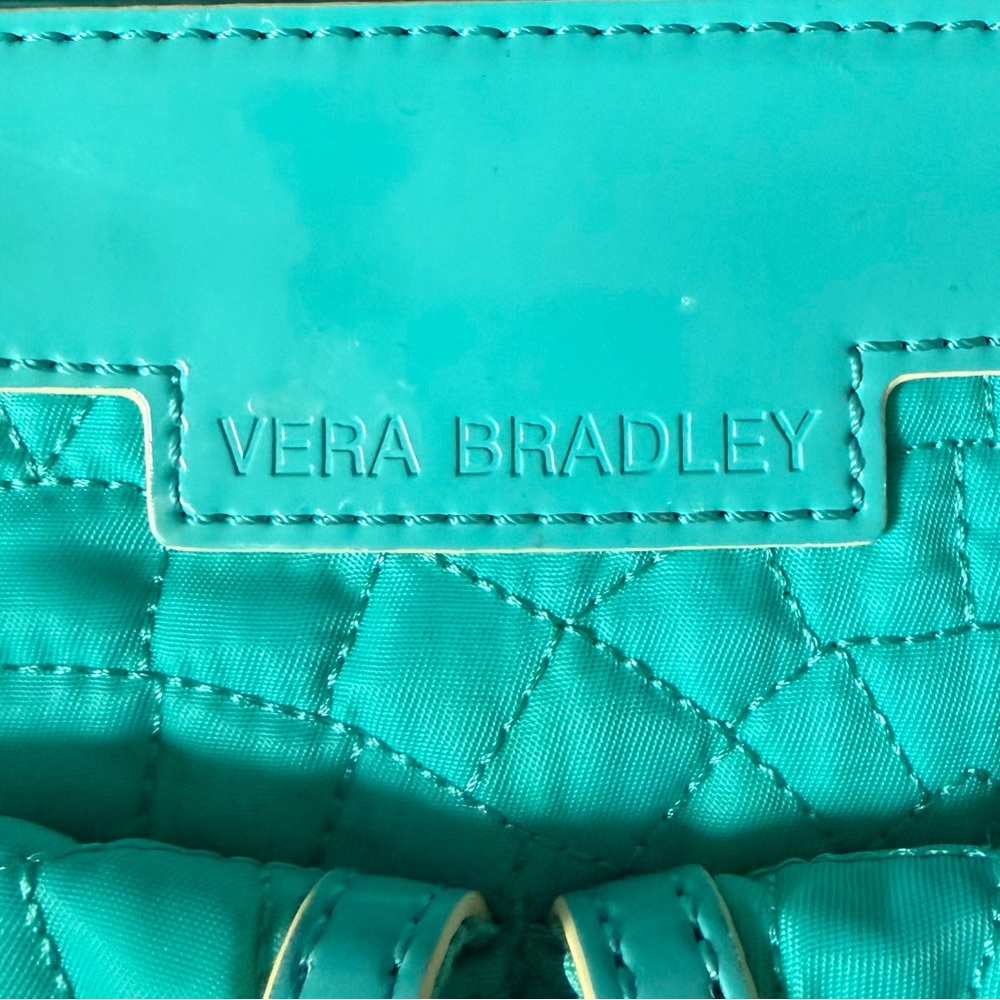 Vera Bradley Retired Cest la Vie Crossbody Bag Teal Turquoise - Picture 4 of 9